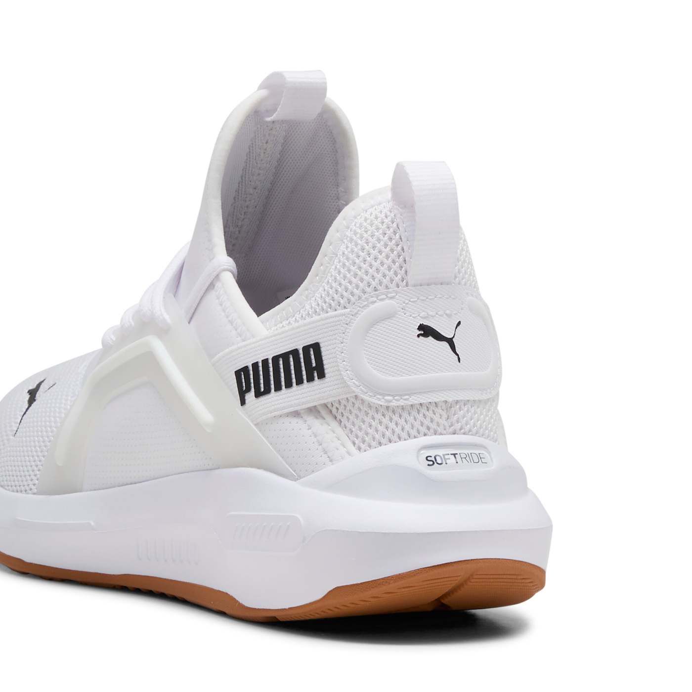 Softride Enzo 5 Men's Shoes - PUMA White-PUMA Black - Back / Heel View