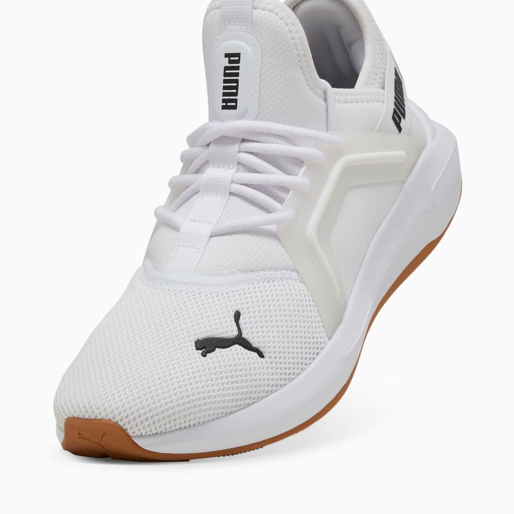 Softride Enzo 5 Men's Shoes - PUMA White-PUMA Black - Angled Studio / Lifestyle Shot