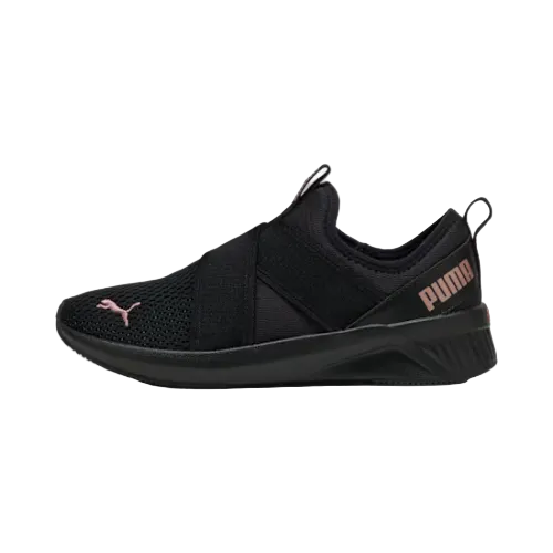 PUMA SOFTRIDE Harli Slip-On Shoes-PUMA Black-PUMA Black-Rose Gold