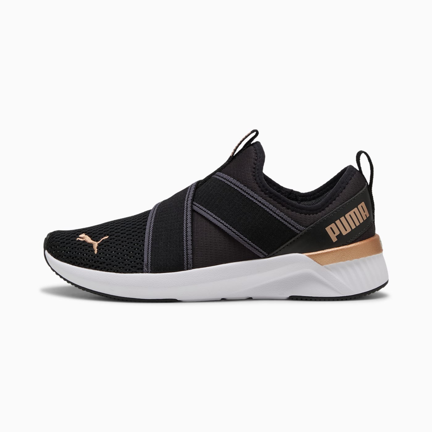 Softride Harli Slip on Women's Shoes - PUMA Black-PU - Side Profile - Lateral