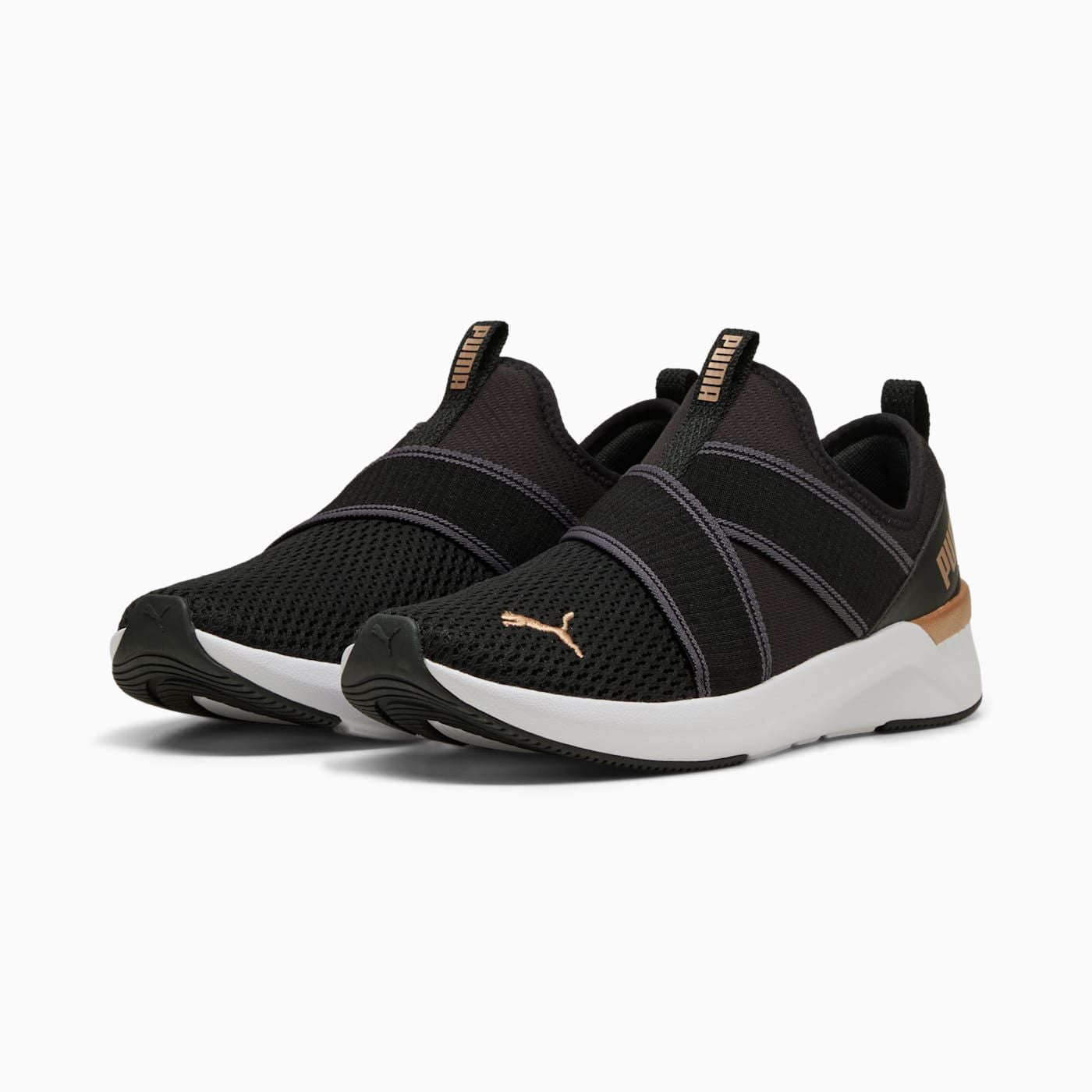 Softride Harli Slip on Women's Shoes - PUMA Black-PU - Clean Studio Shot
