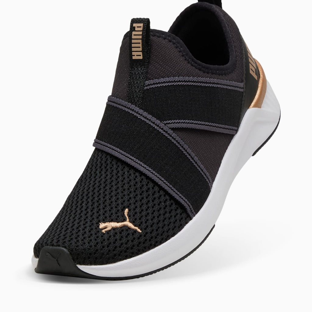 Softride Harli Slip on Women's Shoes - PUMA Black-PU - Angled Studio / Lifestyle Shot