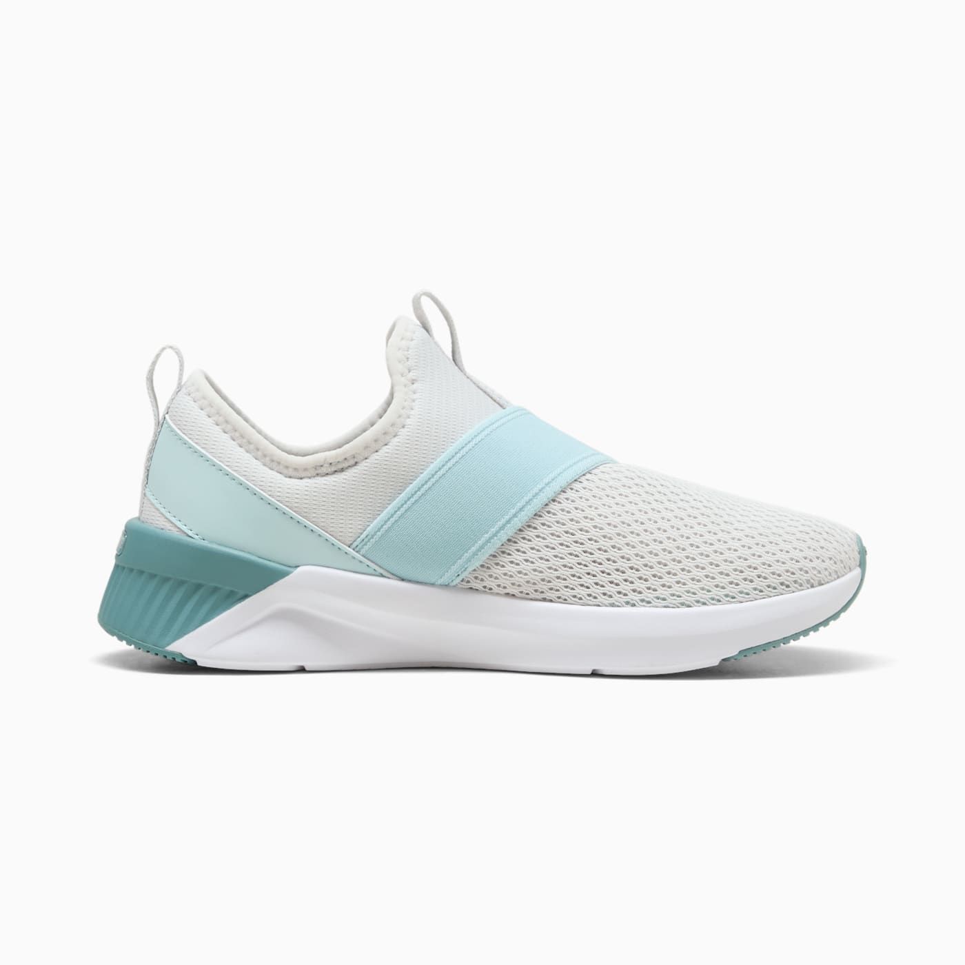 Softride Harli Slip on Women's Shoes - Feather Gray- - Side Profile - Medial