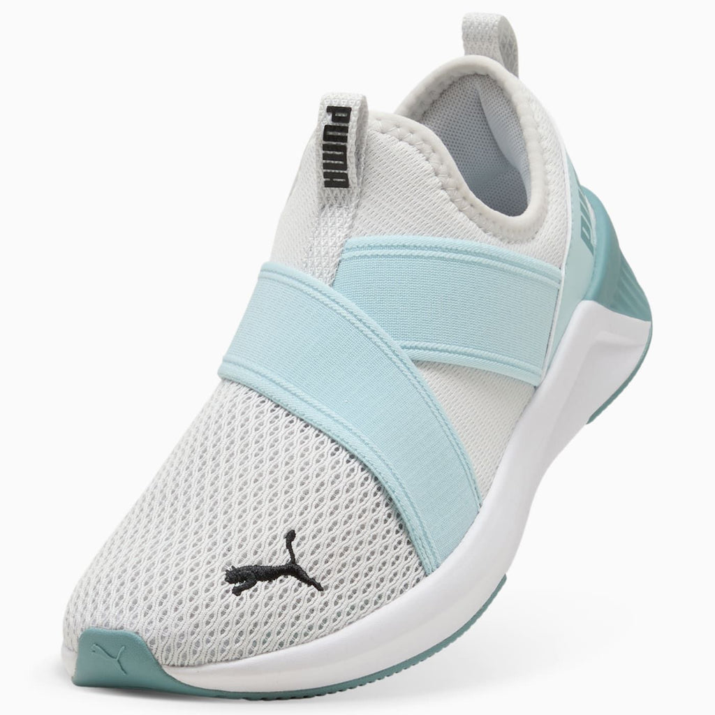 Softride Harli Slip on Women's Shoes - Feather Gray- - Angled Studio / Lifestyle Shot