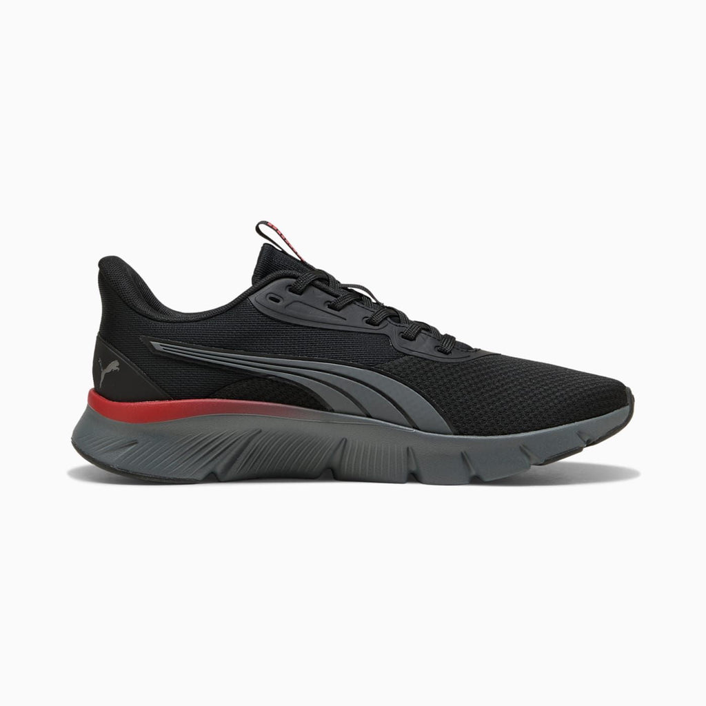 Flexfocus Lite Modern Woven Men's Shoes - PUMA Black-F - Side Profile - Medial