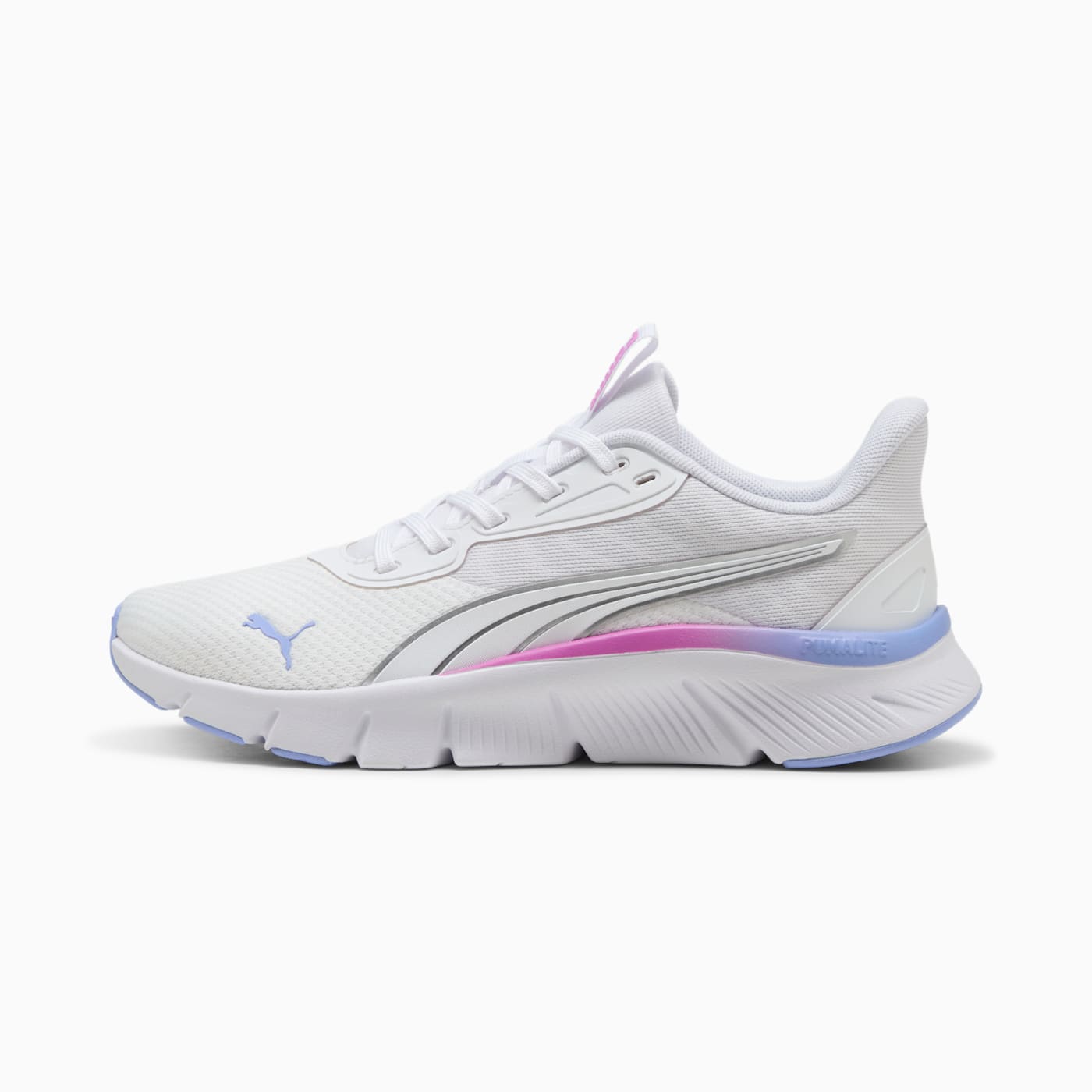 Flexfocus Lite Modern Woven Women's Shoes - PUMA White-E - Side Profile - Lateral