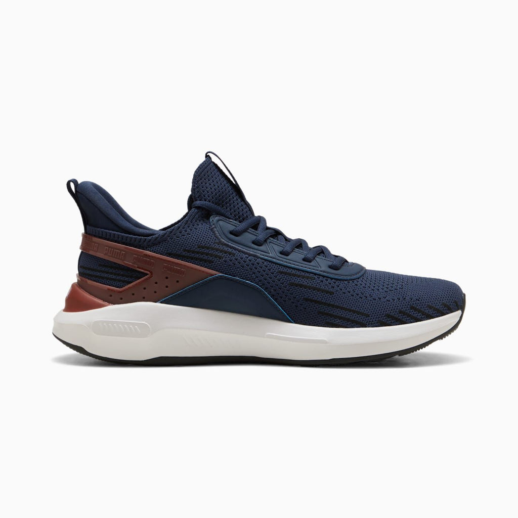 Softride Enzo 5 Hype Men's Shoes - PUMA Navy-Bordeaux - Side Profile - Medial