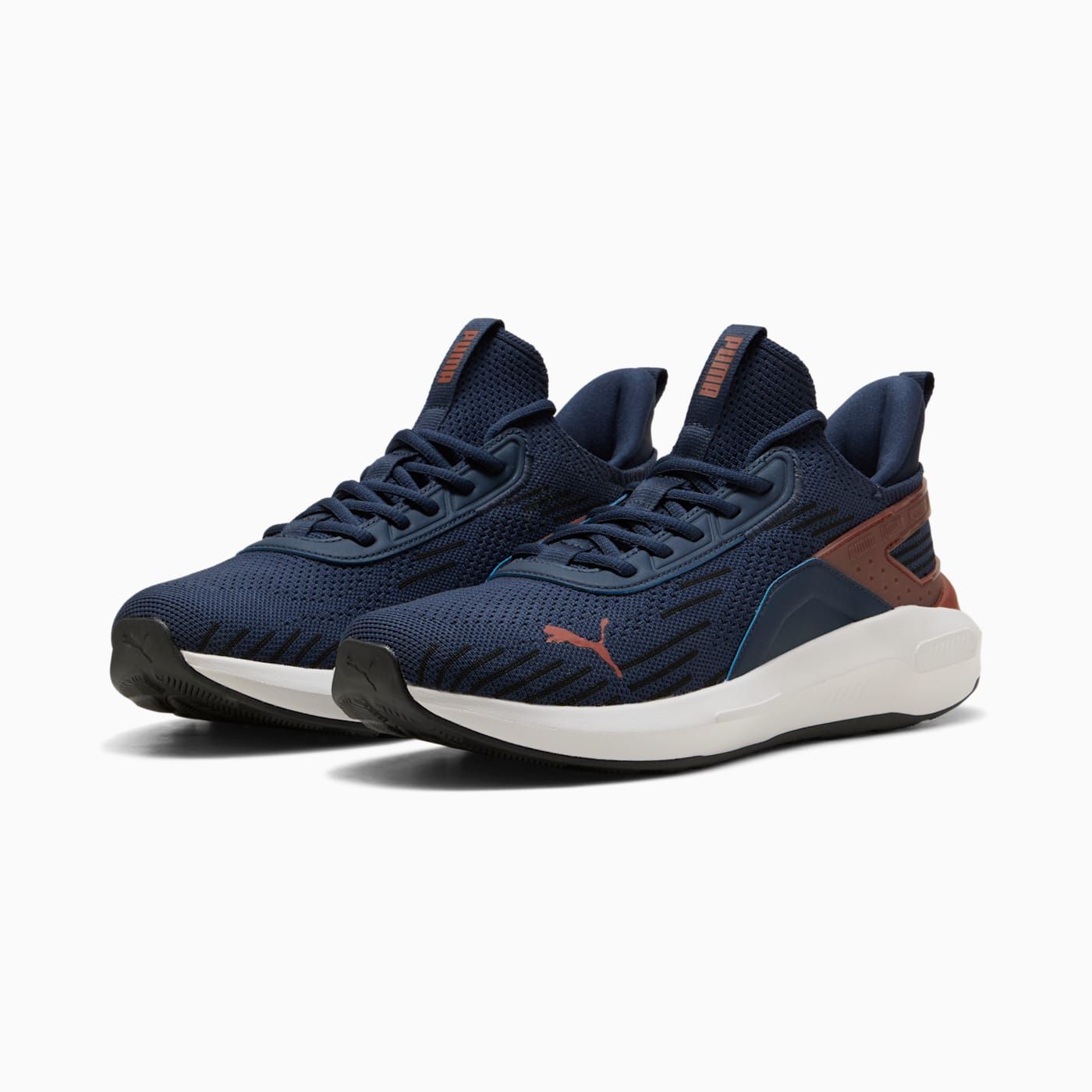 Softride Enzo 5 Hype Men's Shoes - PUMA Navy-Bordeaux - Clean Studio Shot