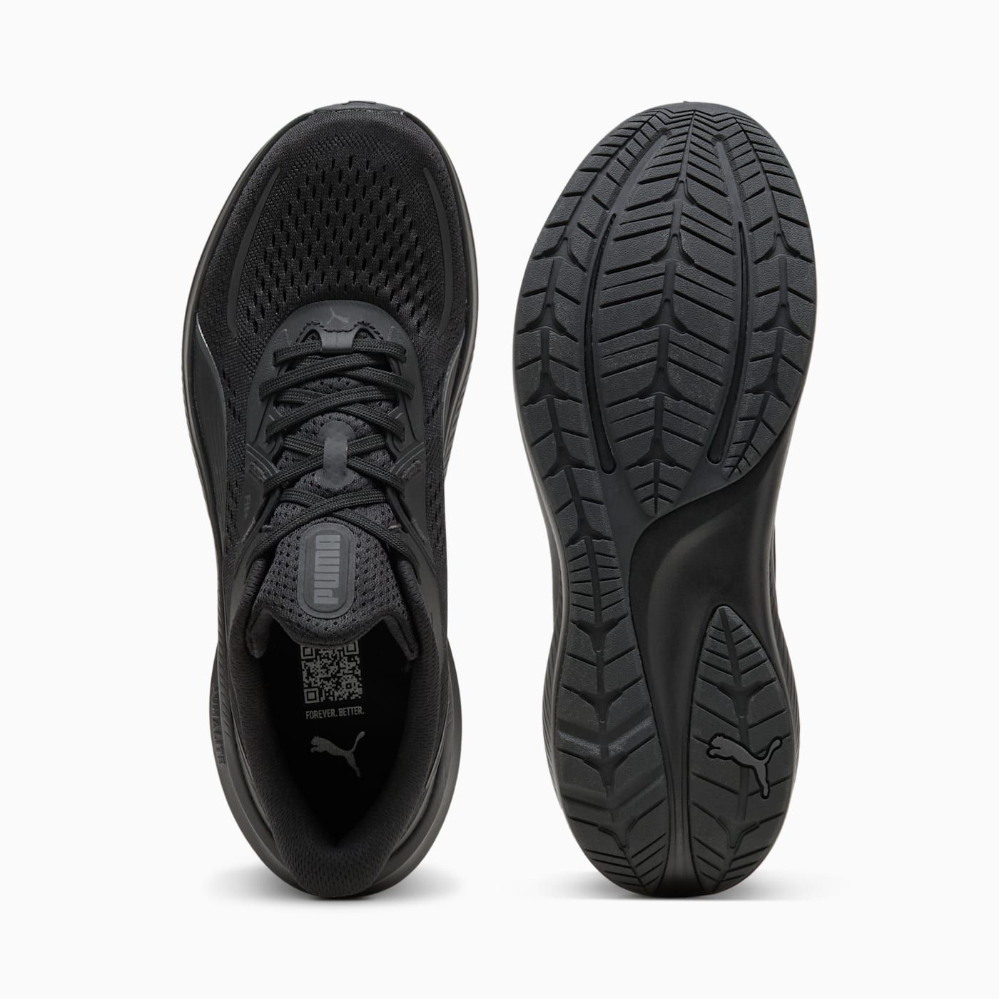 Skyrocket Lite 2 Men's Shoes - PUMA Black-Matte Silver - Top View and Outsole