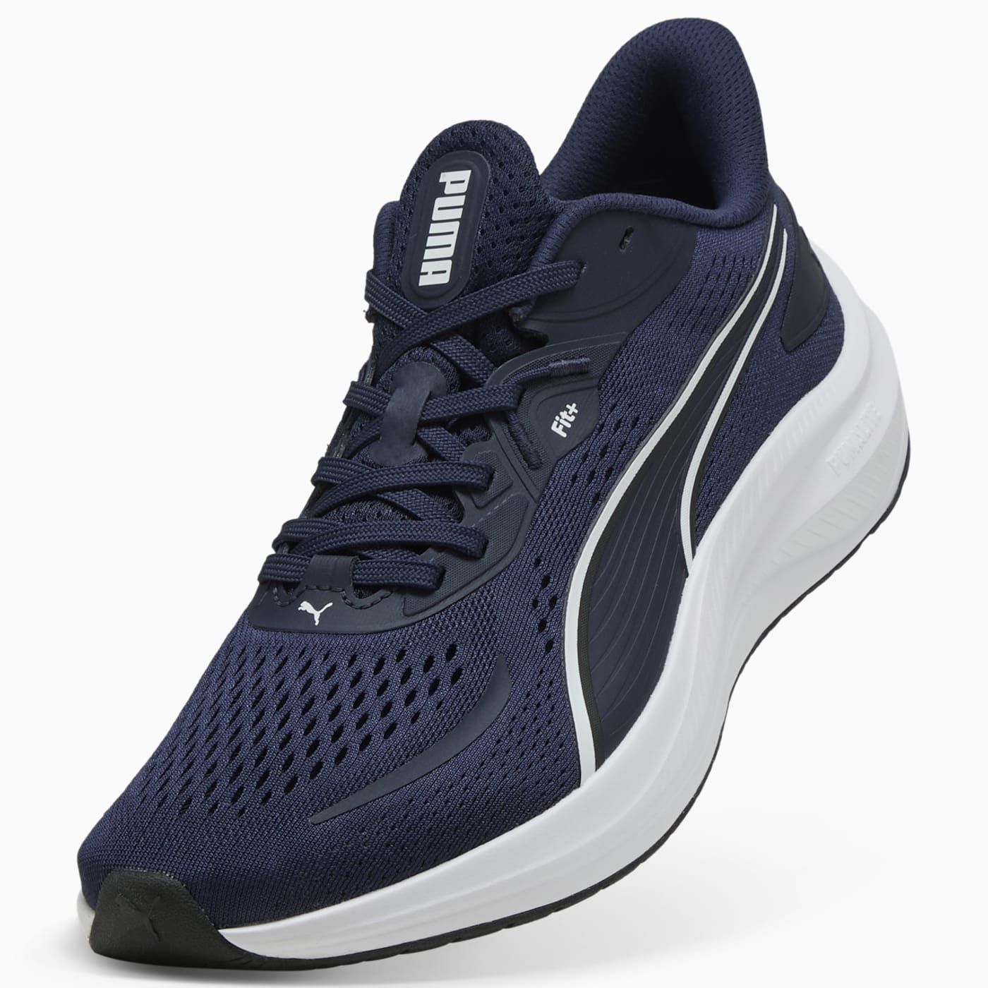 Skyrocket Lite 2 Men's Shoes - PUMA Navy-PUMA White-PU - Angled Studio / Lifestyle Shot