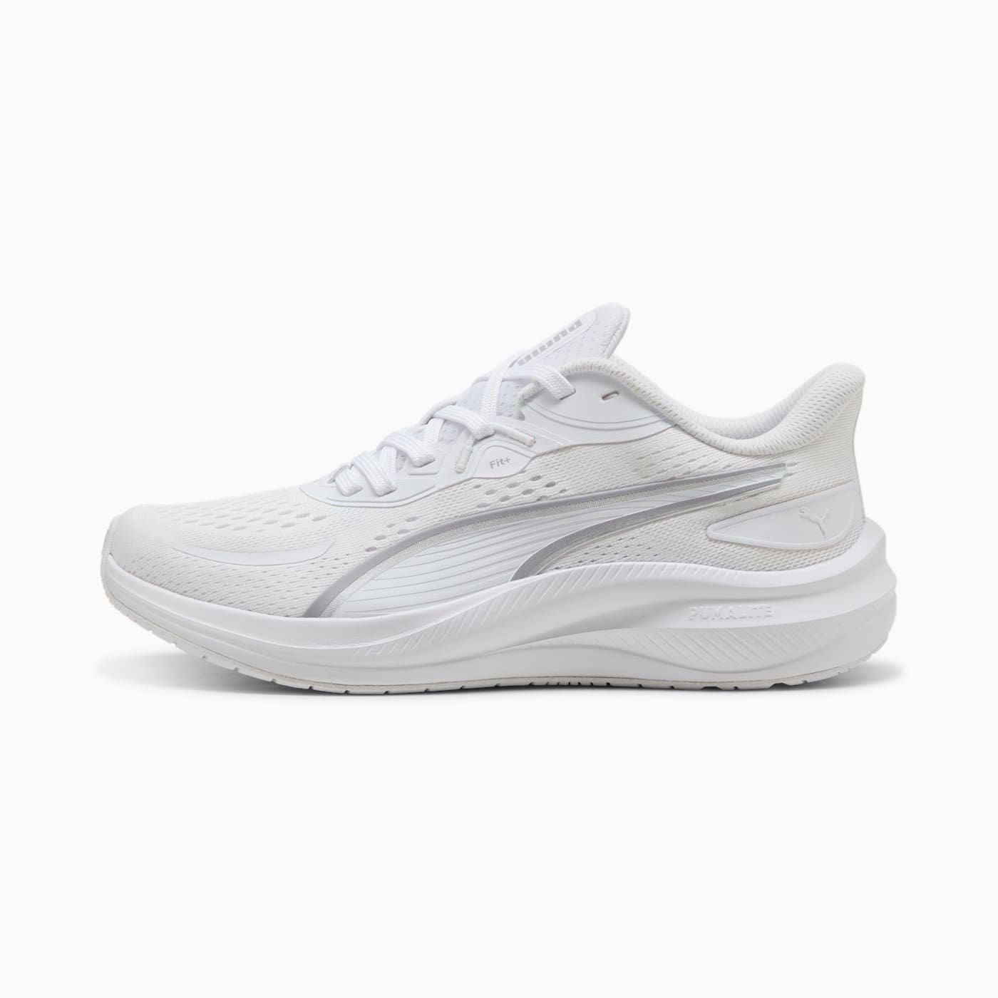 Skyrocket Lite 2 Women's Shoes - PUMA White-Vibrant Silv - Side Profile - Lateral