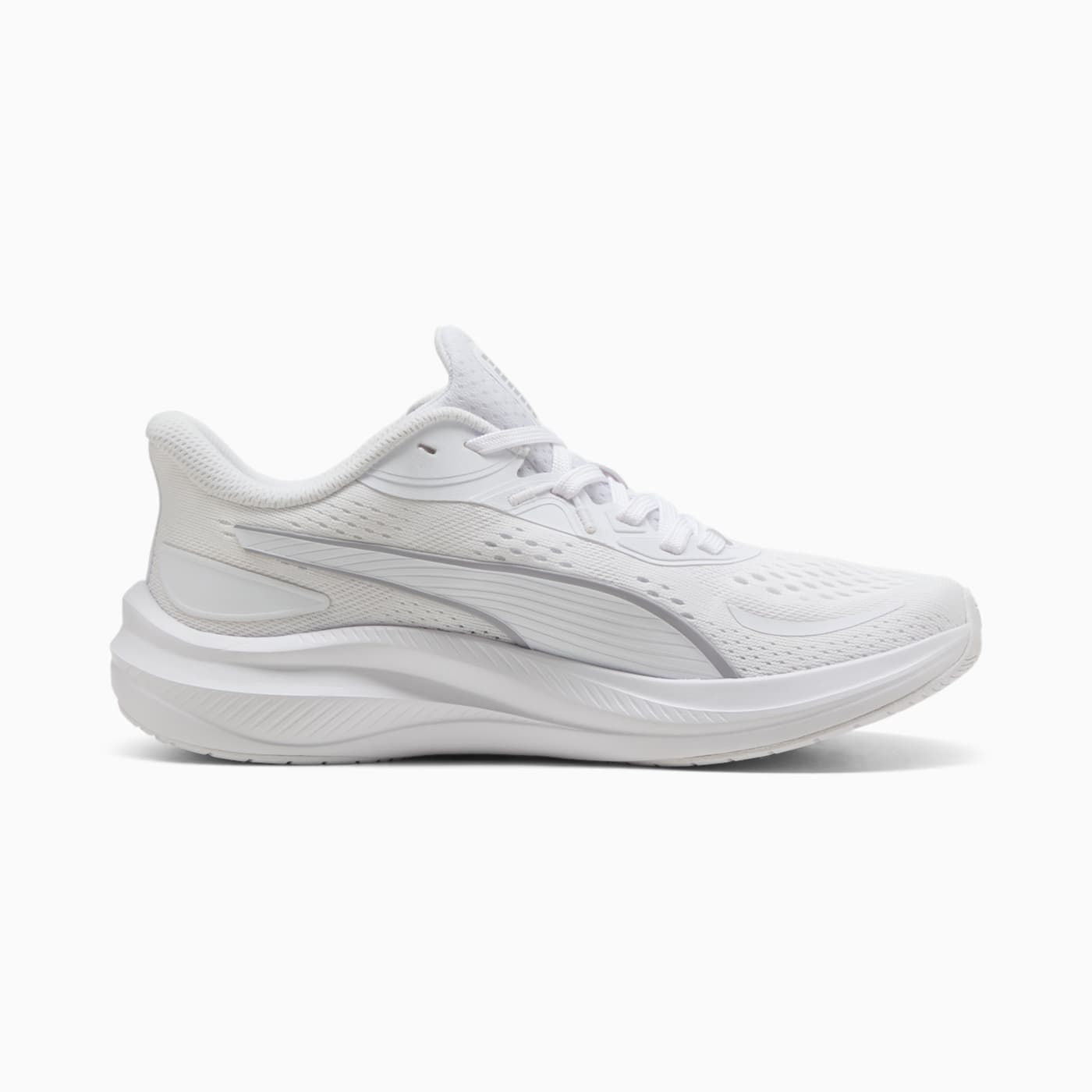 Skyrocket Lite 2 Women's Shoes - PUMA White-Vibrant Silv - Side Profile - Medial