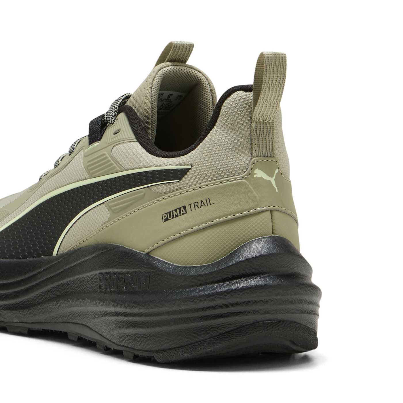 Flare Pro Trail Men's Shoes - Lux Army-PUMA Black-Appl - Back / Heel View