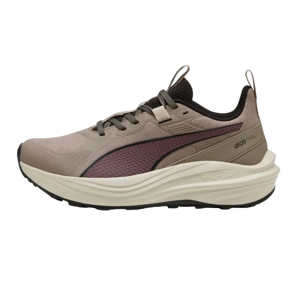 PUMA Flare Pro Trail Running Shoes-Mouse Gray-Silver Fog-Rich Cocoa view 1