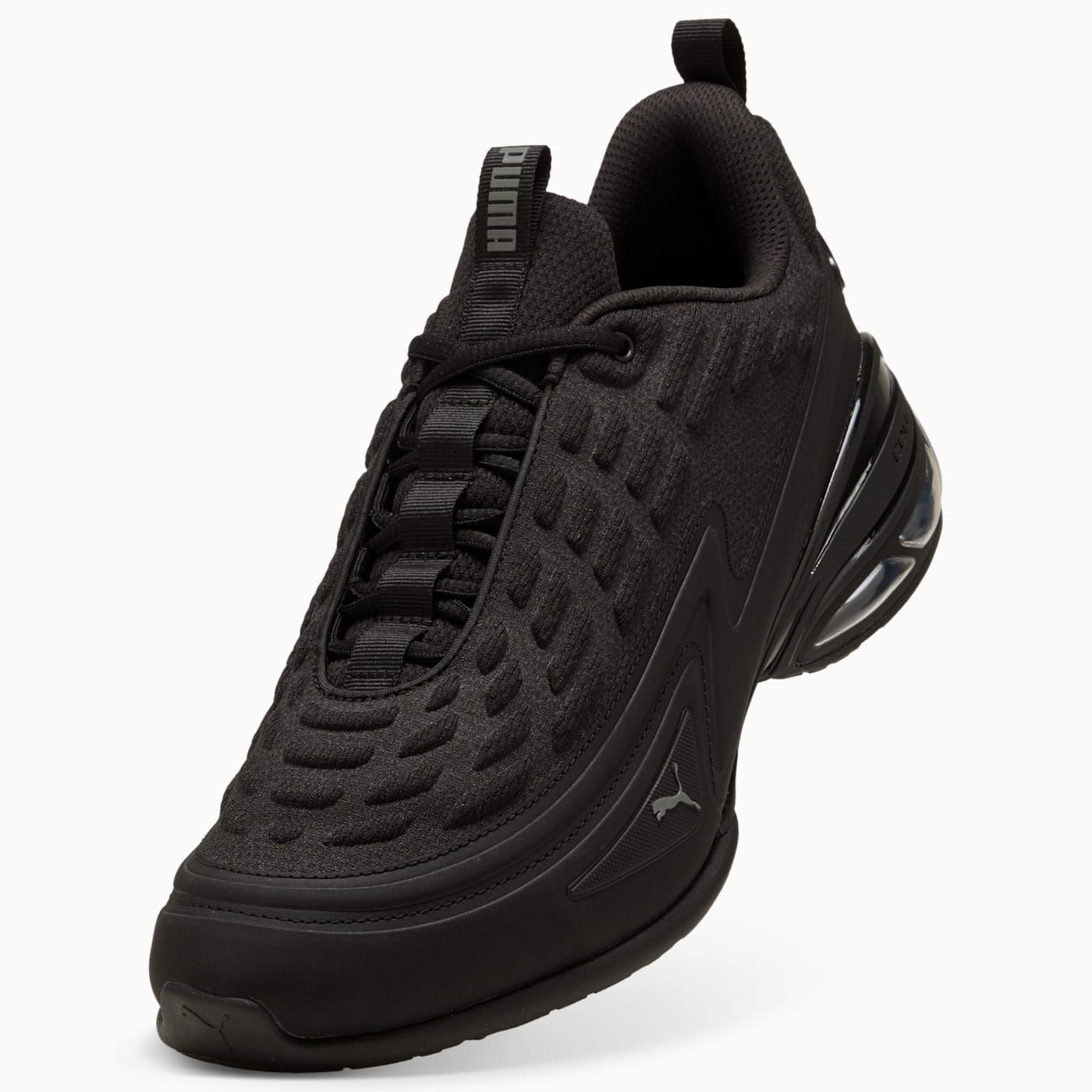 Meza Men's Shoes - PUMA Black-Cool Dark Gray - Angled Studio / Lifestyle Shot