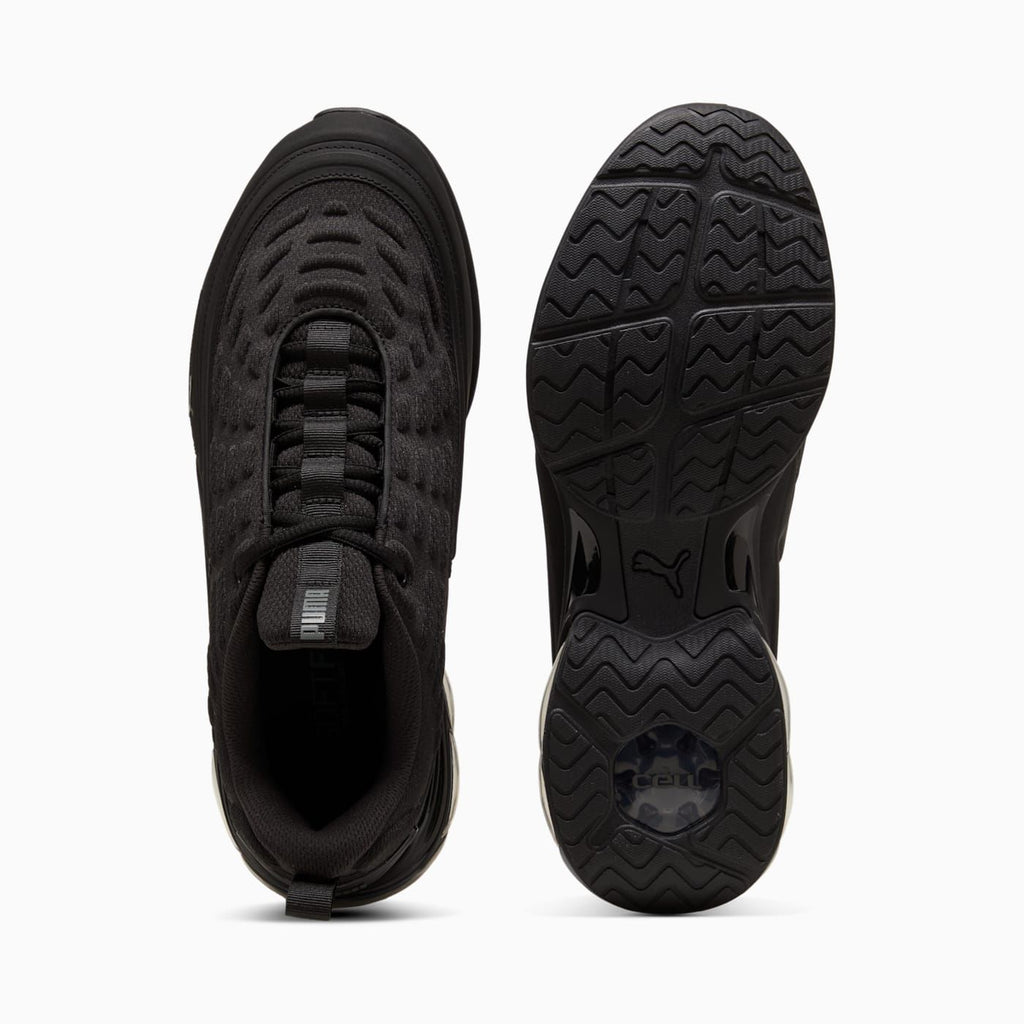 Meza Men's Shoes - PUMA Black-Cool Dark Gray - Top View and Outsole