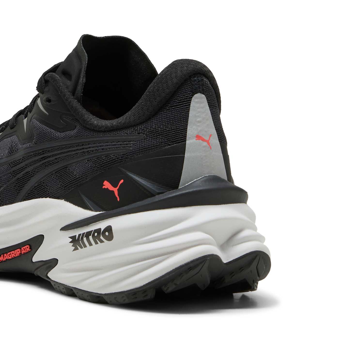 Fast-Trac NITRO 4 Men's Shoes - PUMA Black-Cast Iron-R - Back / Heel View