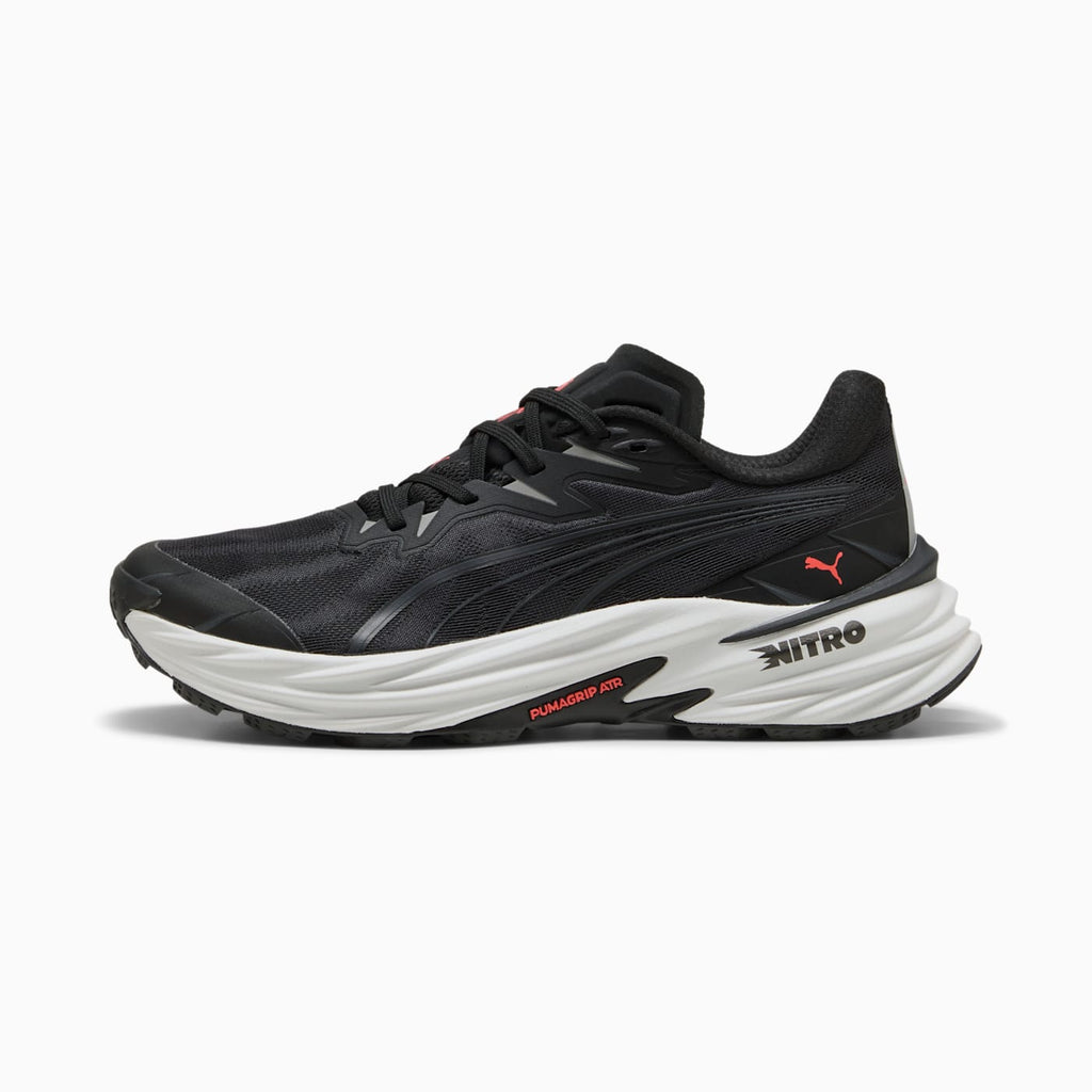 Fast-Trac NITRO 4 Men's Shoes - PUMA Black-Cast Iron-R - Side Profile - Lateral