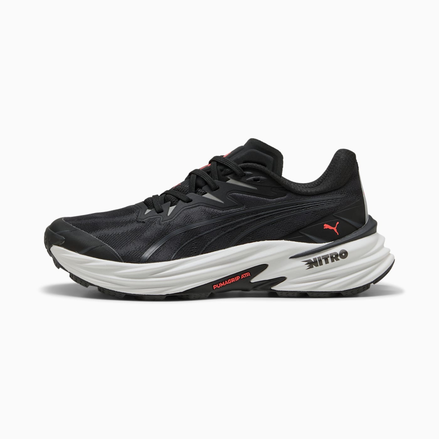 Fast-Trac NITRO 4 Men's Shoes - PUMA Black-Cast Iron-R - Side Profile - Lateral