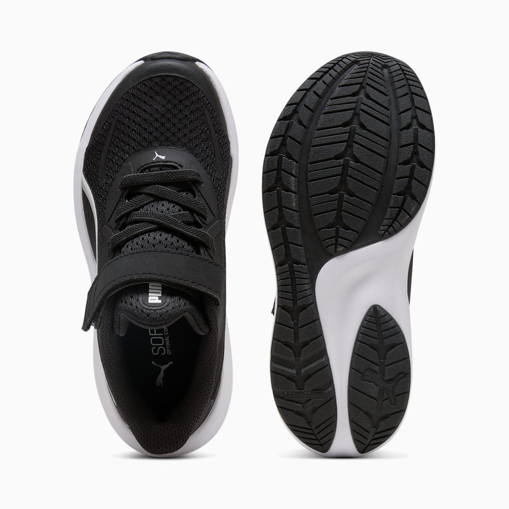 Skyrocket 2 AC+ Kids' Shoes - PUMA Black-PUMA White - Top View and Outsole