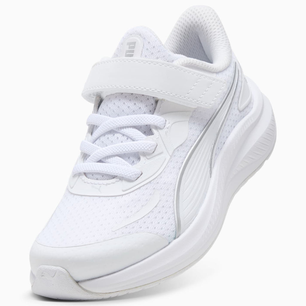 Skyrocket 2 AC+ Kids' Shoes - PUMA White - Angled Studio / Lifestyle Shot