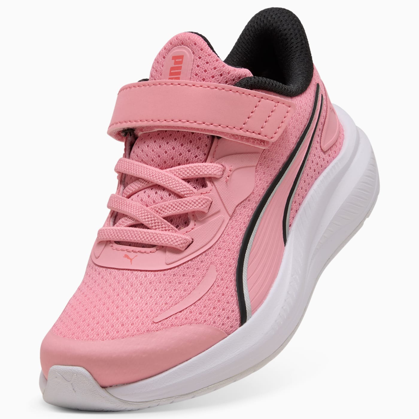 Skyrocket 2 AC+ Kids' Shoes - Pinkscape-PUMA White - Angled Studio / Lifestyle Shot
