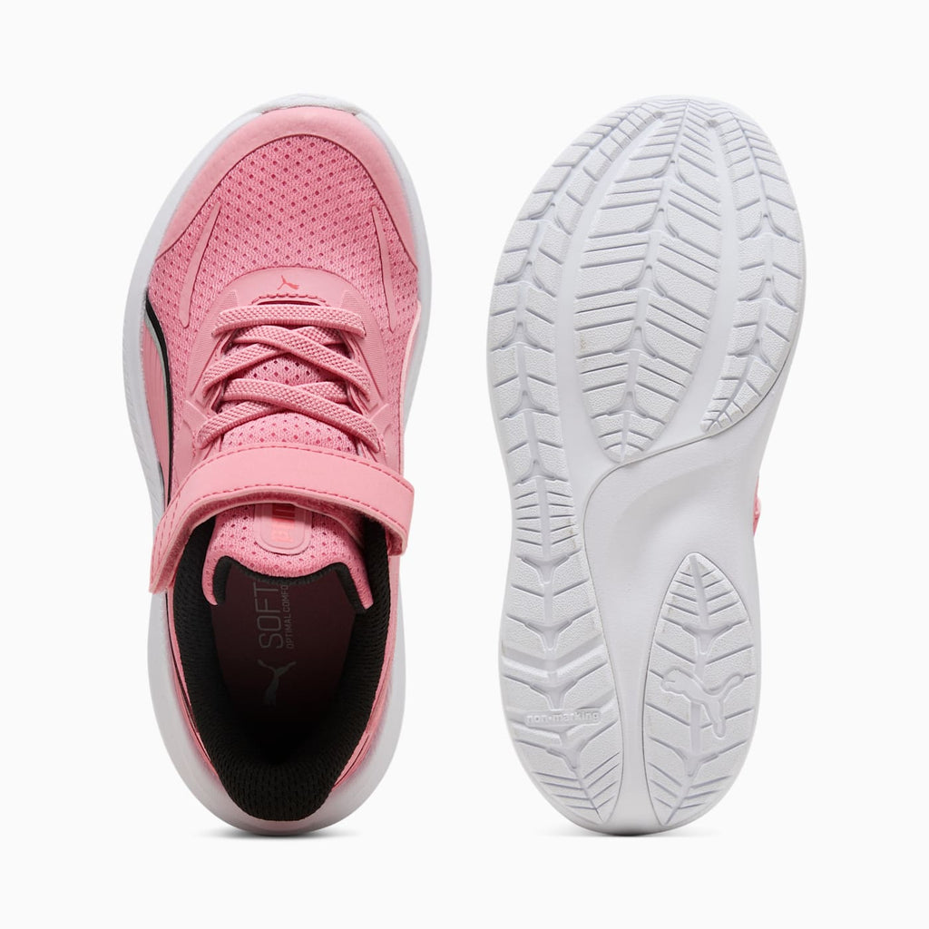 Skyrocket 2 AC+ Kids' Shoes - Pinkscape-PUMA White - Top View and Outsole