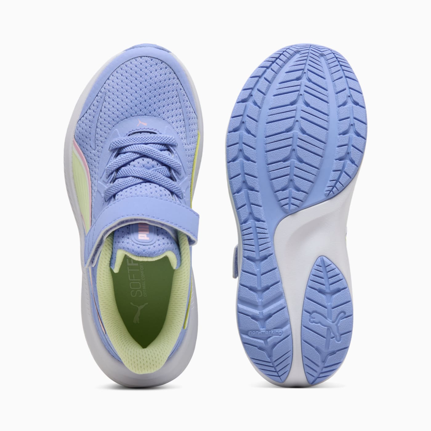 Skyrocket 2 AC+ Kids' Shoes - Intense Lavender-PUMA - Top View and Outsole