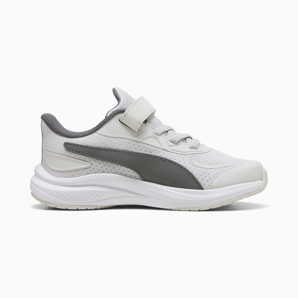 Skyrocket 2 AC+ Kids' Shoes - Glacial Gray-PUMA Whi - Side Profile - Medial