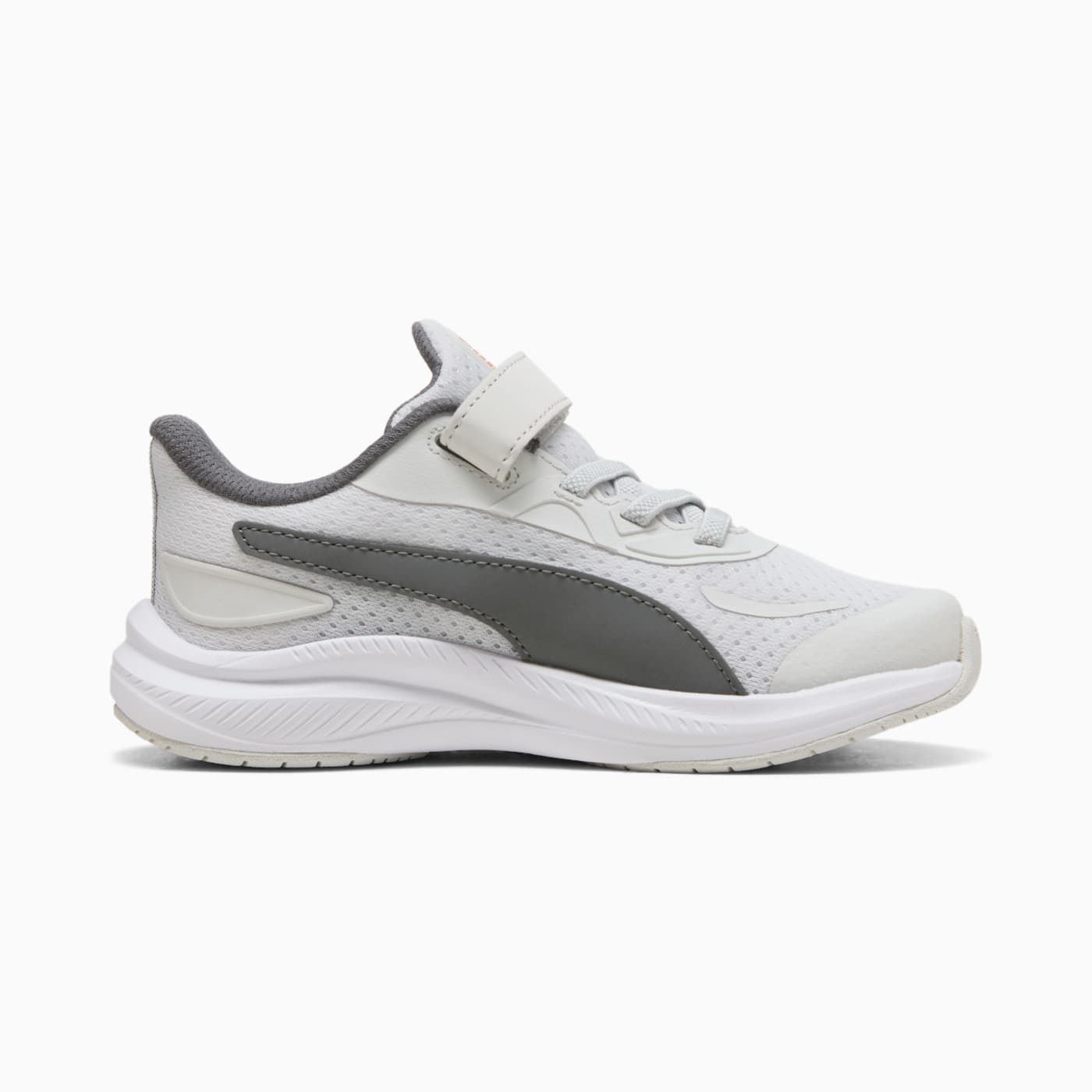 Skyrocket 2 AC+ Kids' Shoes - Glacial Gray-PUMA Whi - Side Profile - Medial