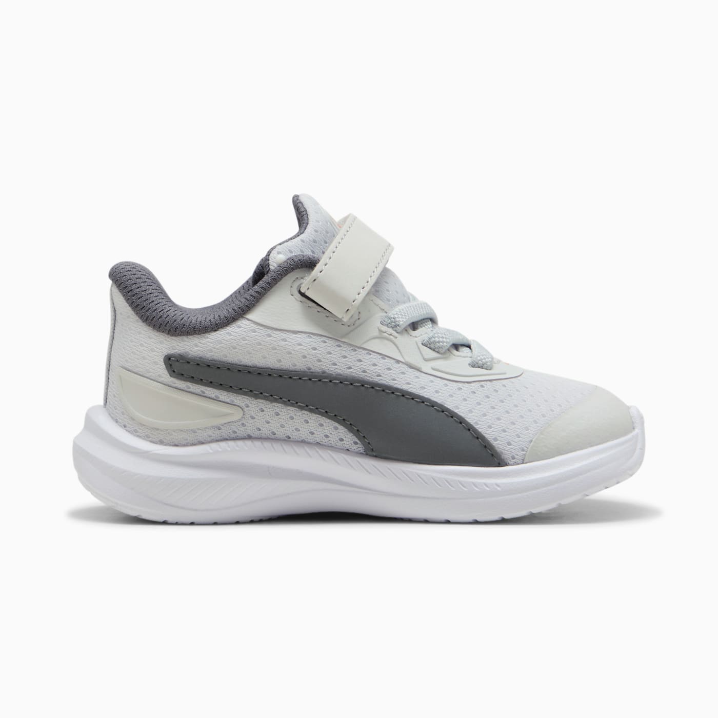 Skyrocket 2 AC+ Infant Shoes - Glacial Gray-PUMA Wh - Side Profile - Medial