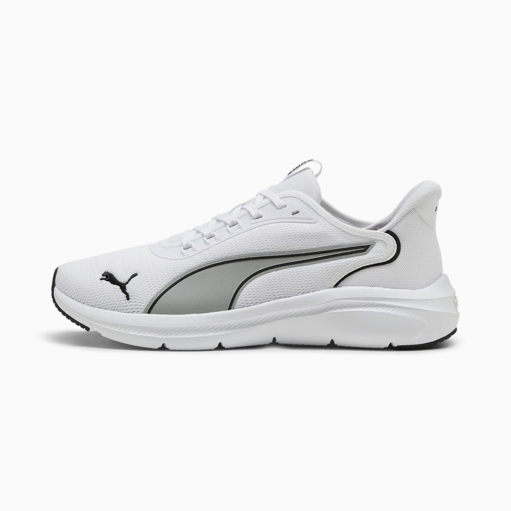 Softride Exo Flex Men's Shoes - PUMA White-PUMA Black - Side Profile - Lateral