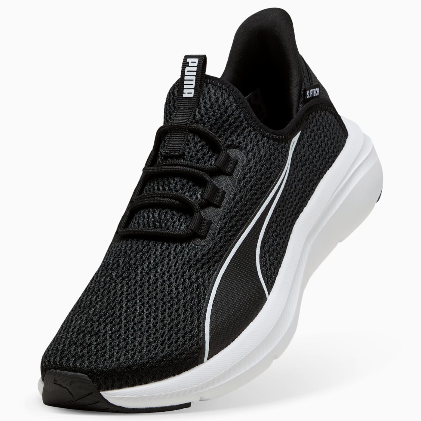 Softride Exo Flex Sliptech Men's Shoes - PUMA Black-PU - Angled Studio / Lifestyle Shot