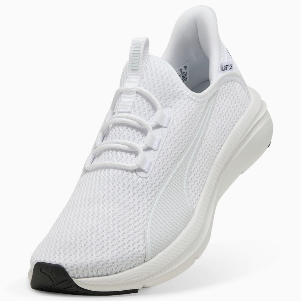 Softride Exo Flex Sliptech Men's Shoes - PUMA White-PU - Angled Studio / Lifestyle Shot