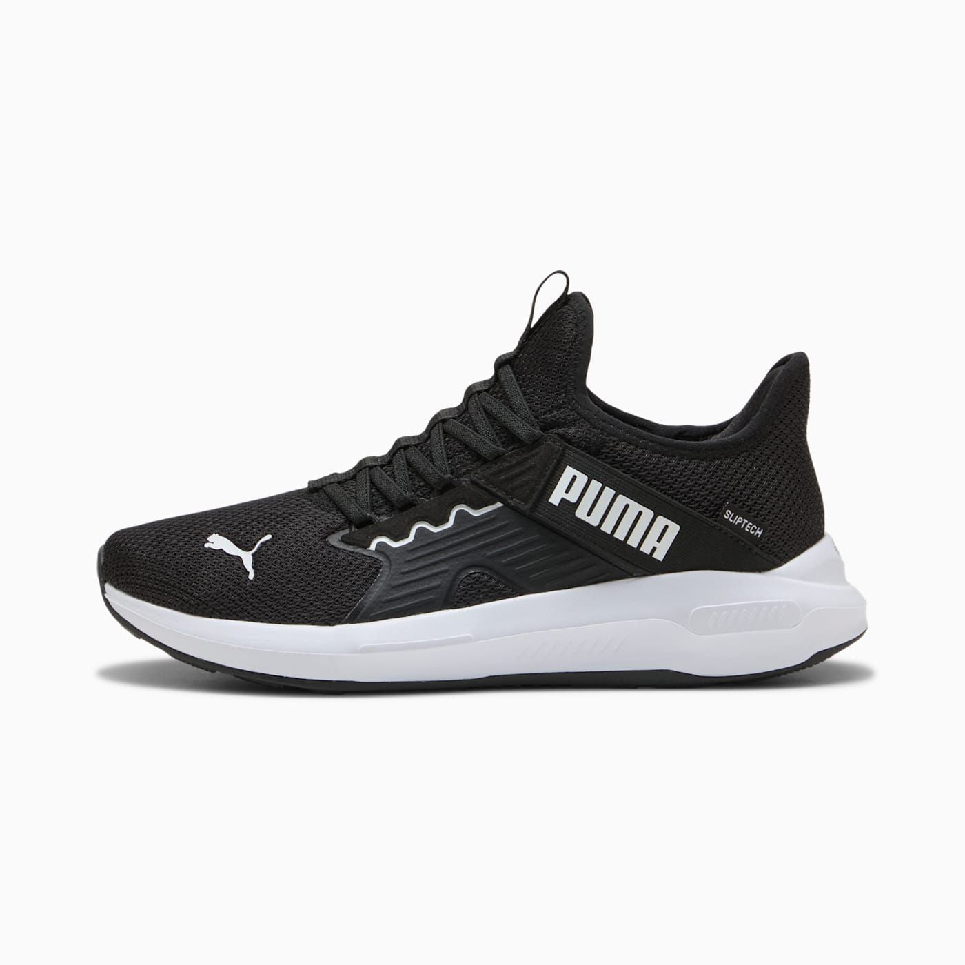 Softride Enzo 5 Slip Tech Men's Shoes - PUMA Black-PUM - Side Profile - Lateral