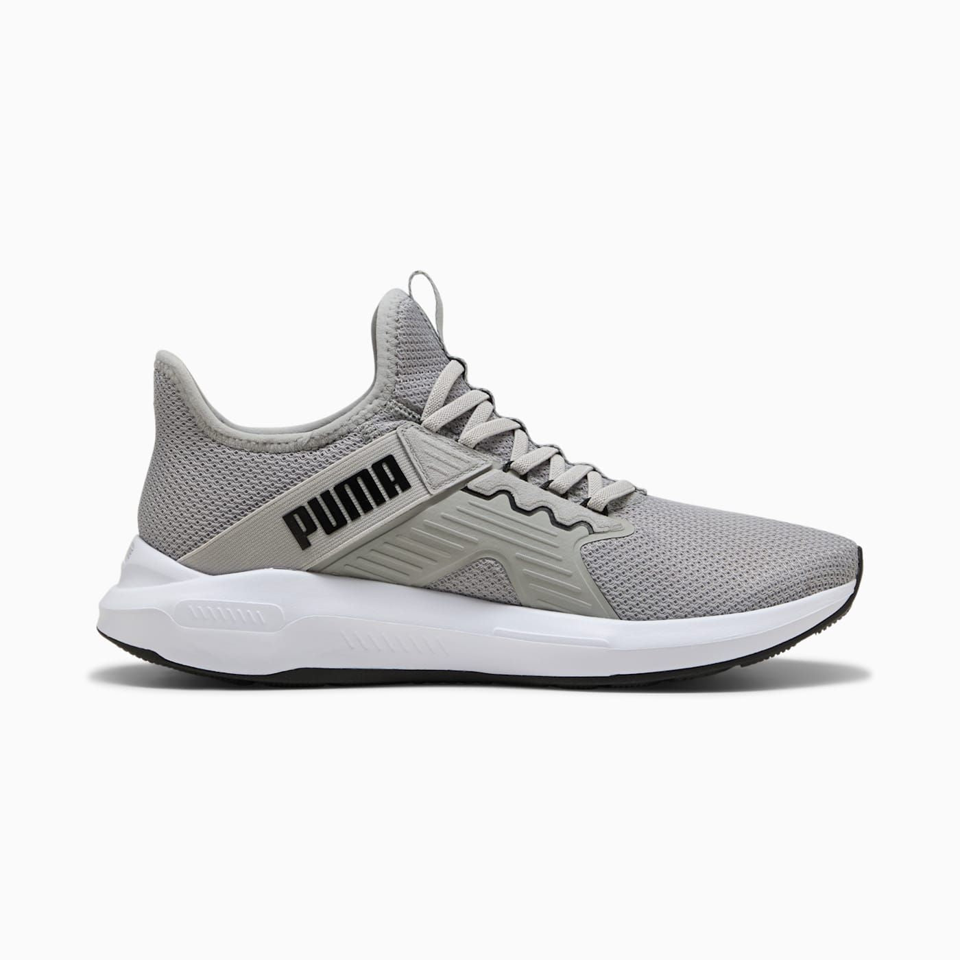 Softride Enzo 5 Slip Tech Men's Shoes - Gray Echo-PUMA - Side Profile - Medial