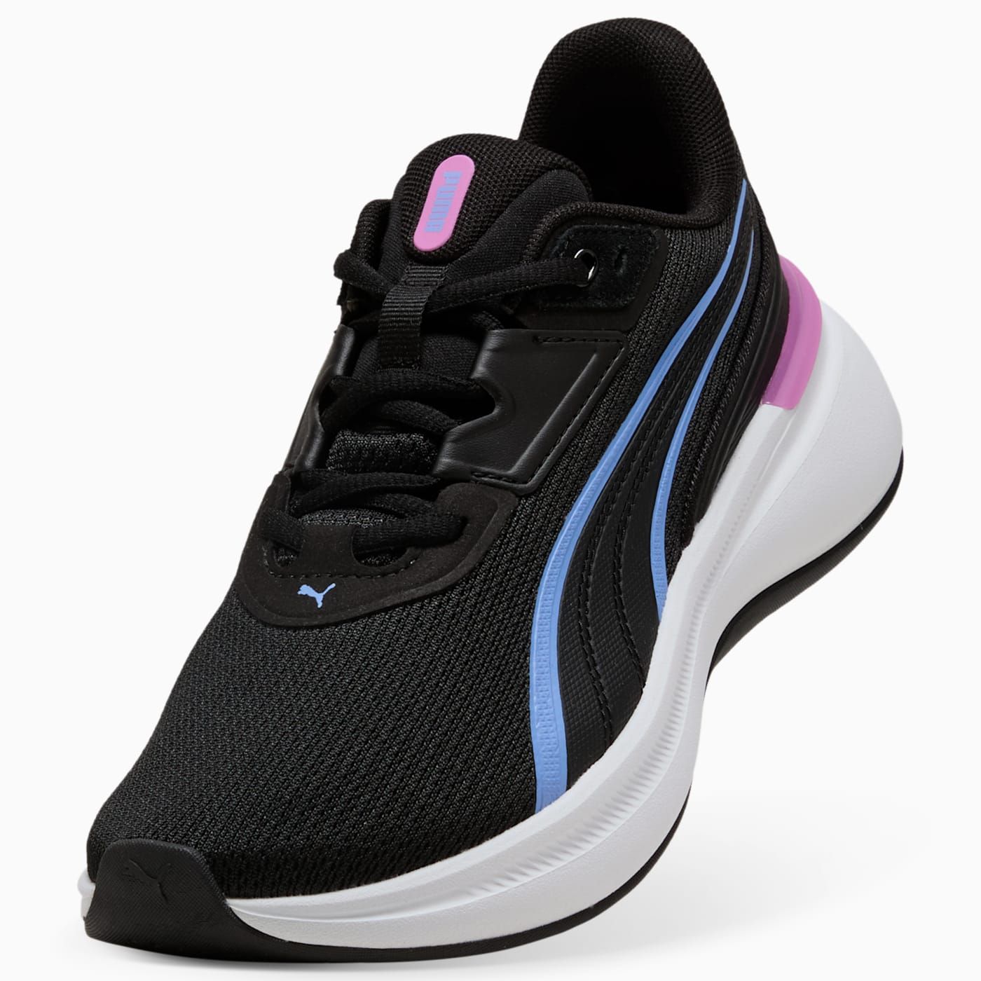 Softride Exo Women's Shoes - PUMA Black-Intense Lave - Angled Studio / Lifestyle Shot