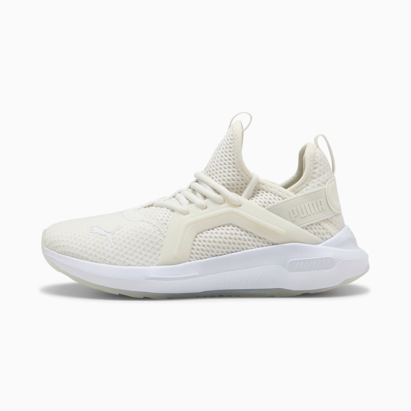 Softride Enzo 5 Shine Women's Shoes - Warm White-PUM - Side Profile - Lateral