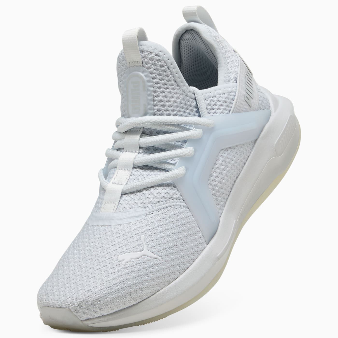 Softride Enzo 5 Shine Women's Shoes - Silver Mist-Ir - Angled Studio / Lifestyle Shot