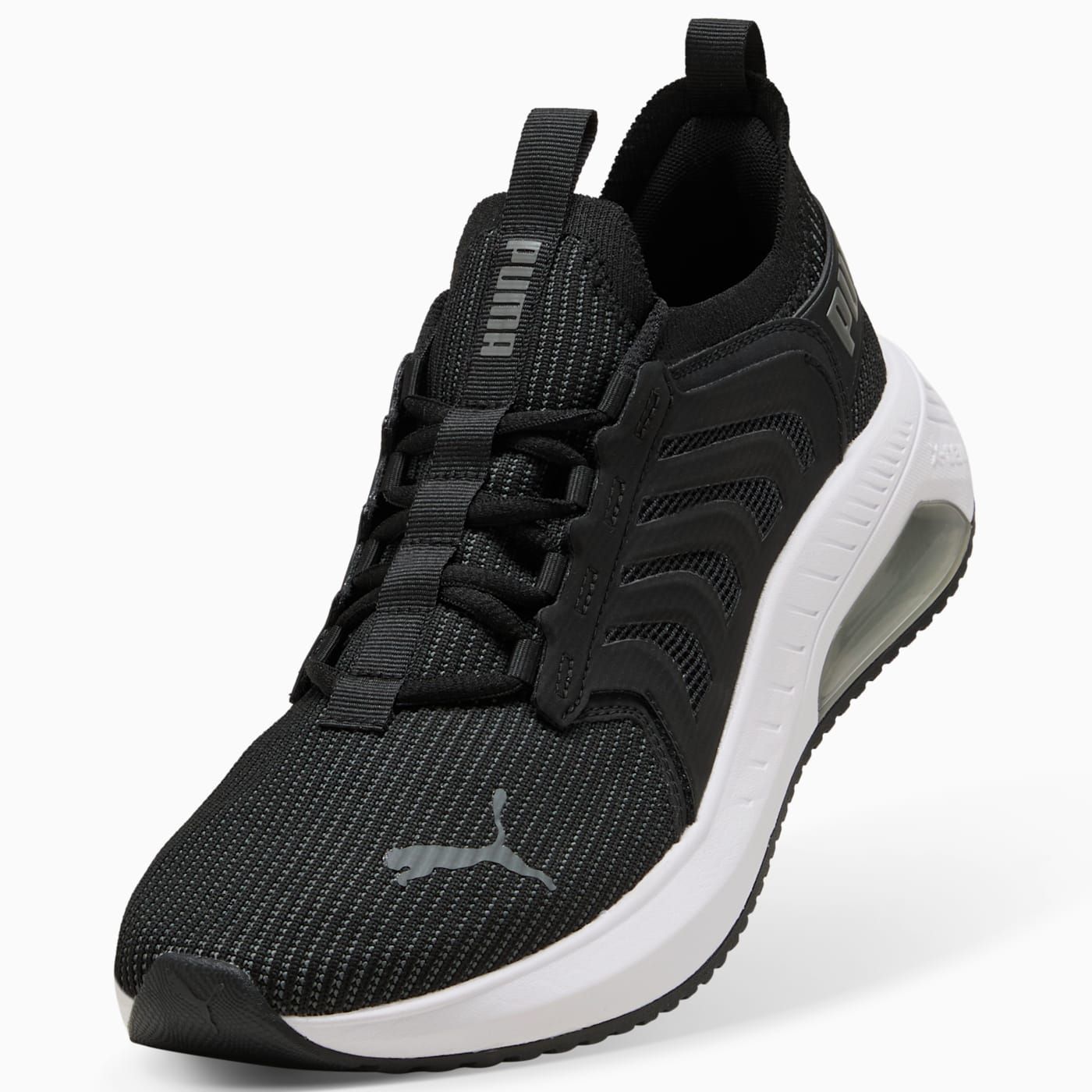 Ayro Street Men's Shoes - PUMA Black-Cool Dark Gray-PU - Angled Studio / Lifestyle Shot