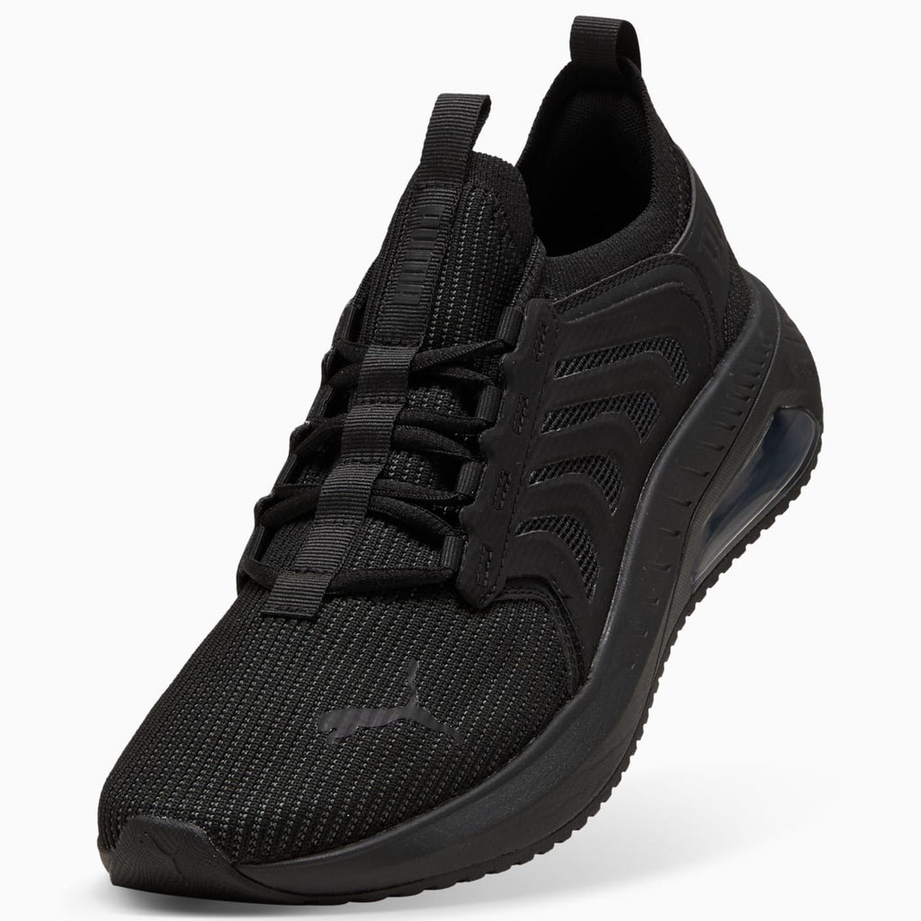 Ayro Street Men's Shoes - PUMA Black-Shadow Gray - Angled Studio / Lifestyle Shot