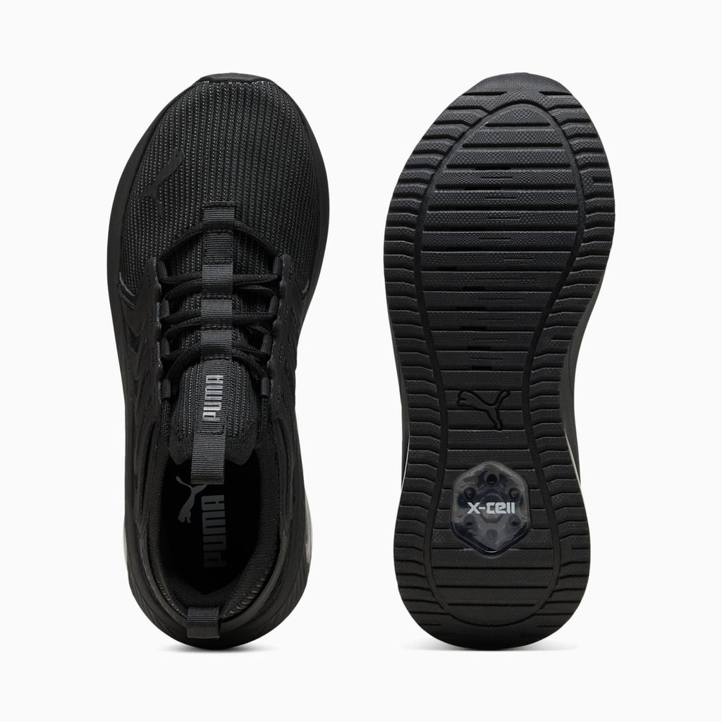 Ayro Street Men's Shoes - PUMA Black-Shadow Gray - Top View and Outsole