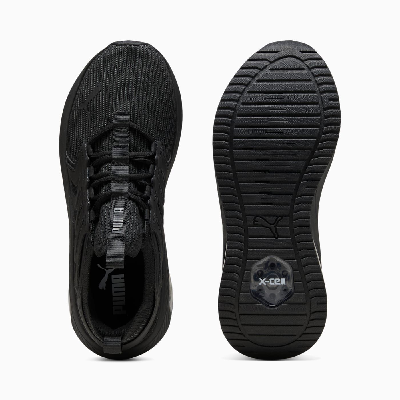 Ayro Street Men's Shoes - PUMA Black-Shadow Gray - Top View and Outsole