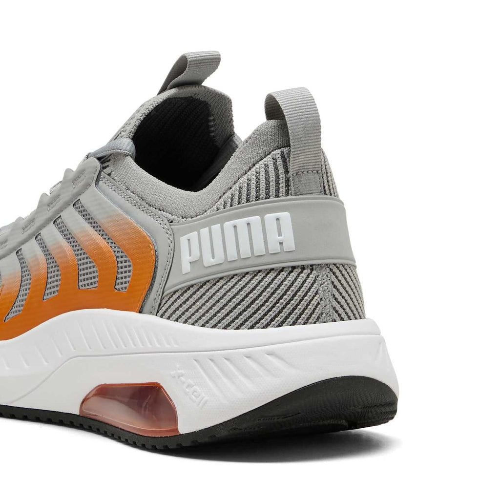 Ayro Street Men's Shoes - Gray Echo-PUMA White-PUMA Bl - Back / Heel View