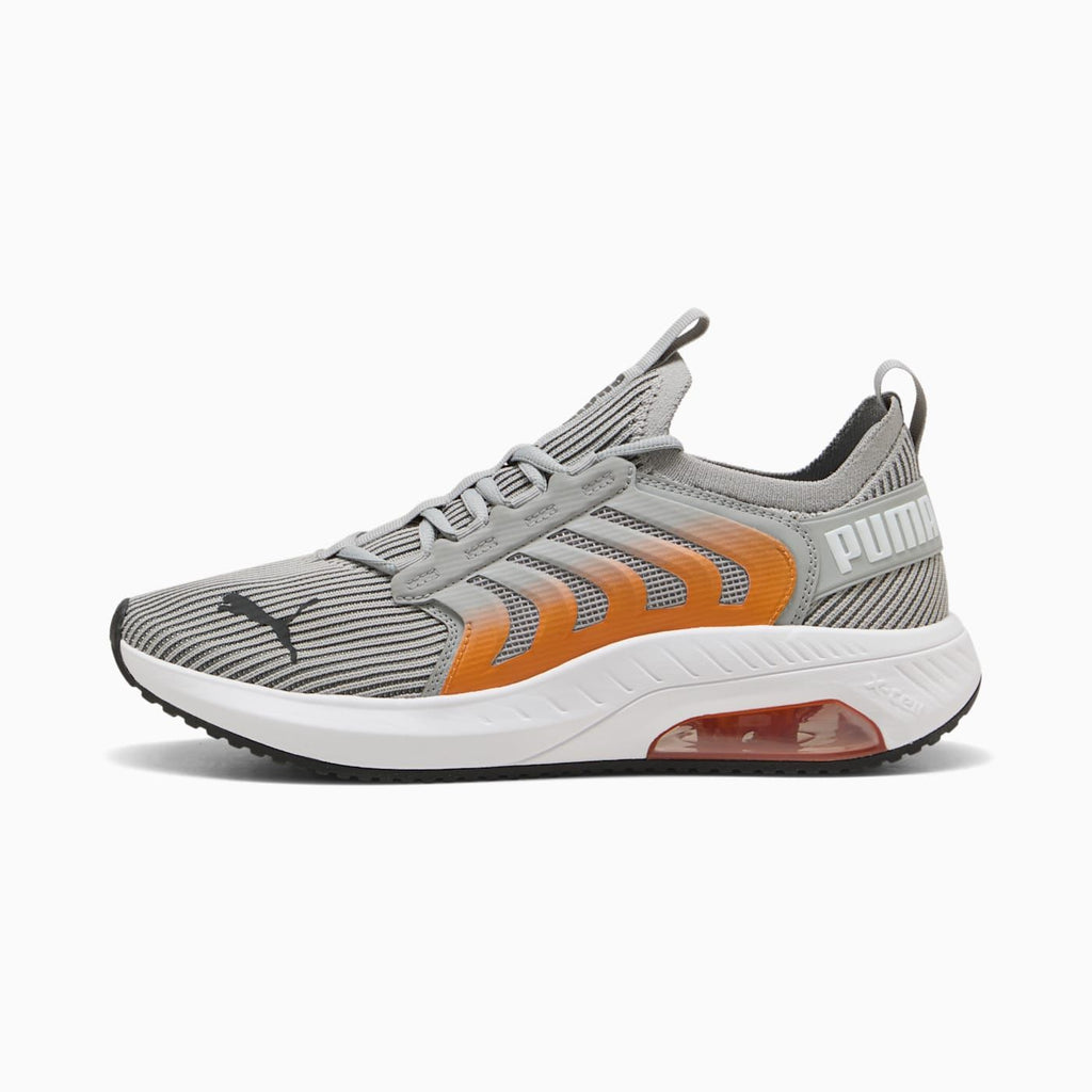 Ayro Street Men's Shoes - Gray Echo-PUMA White-PUMA Bl - Side Profile - Lateral