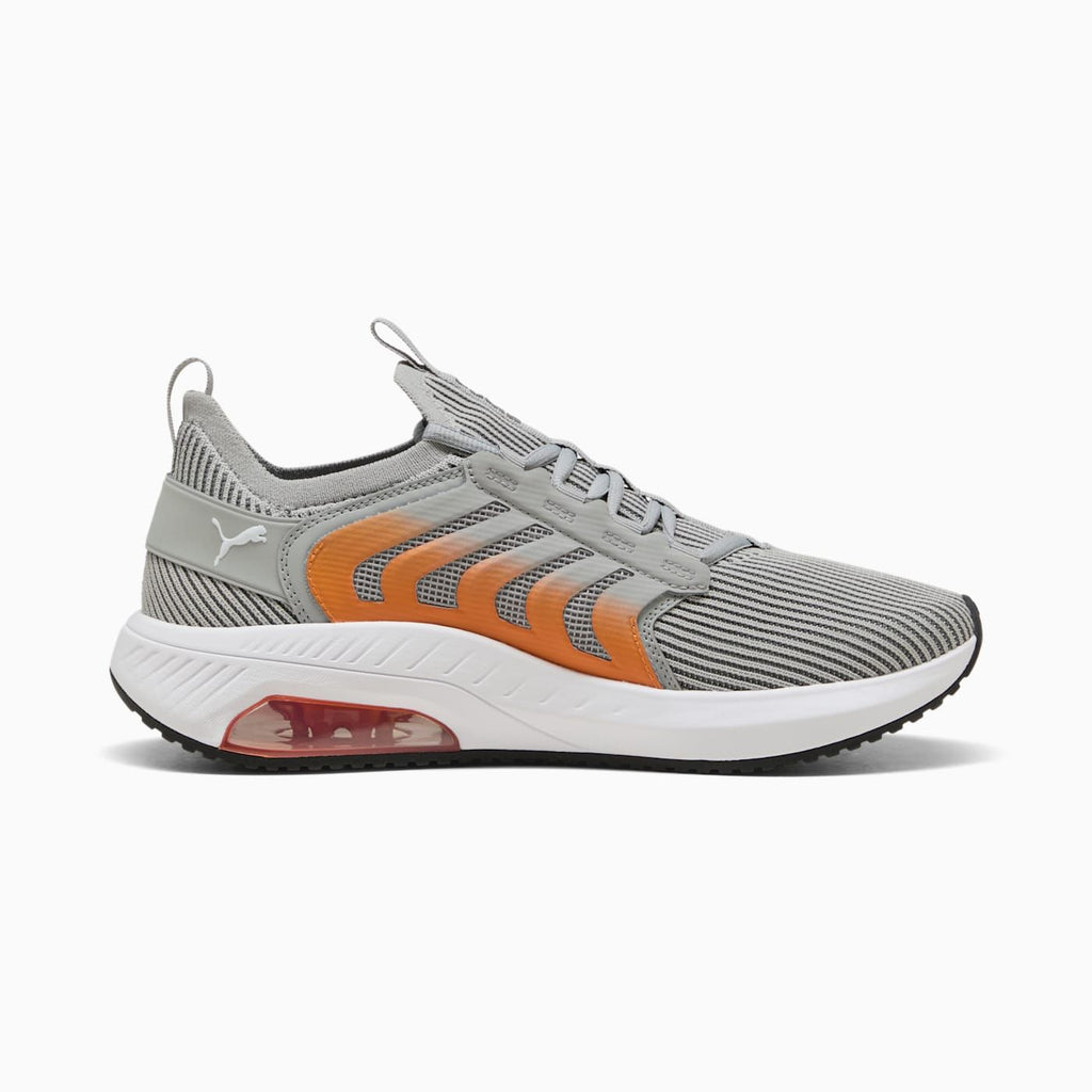 Ayro Street Men's Shoes - Gray Echo-PUMA White-PUMA Bl - Side Profile - Medial