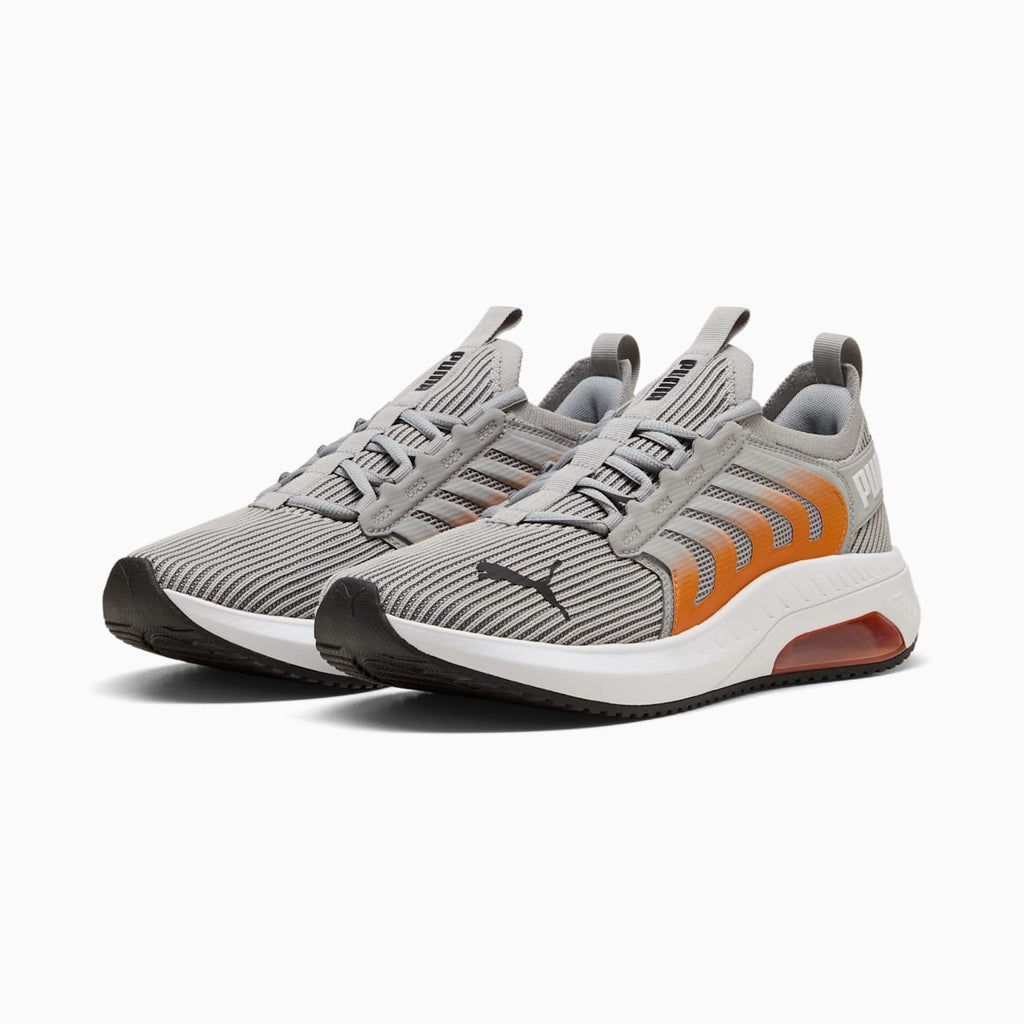 Ayro Street Men's Shoes - Gray Echo-PUMA White-PUMA Bl - Clean Studio Shot