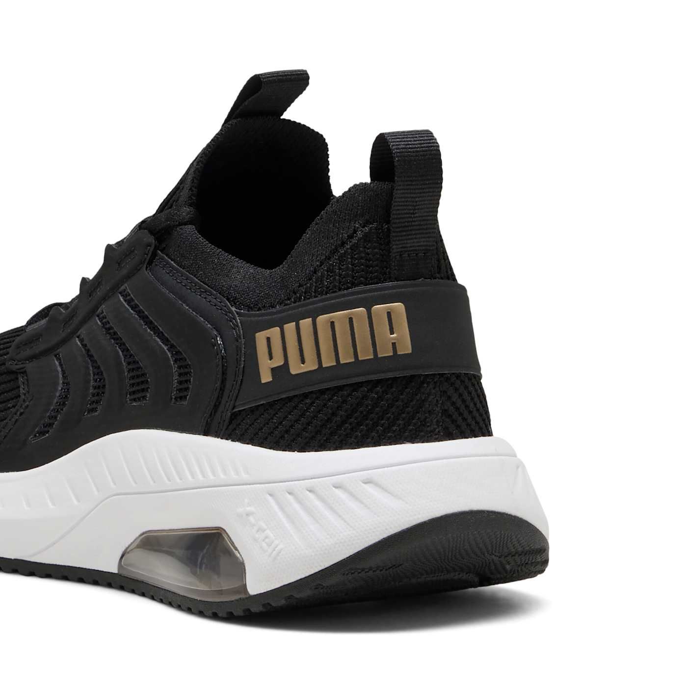 Ayro Street Women's Shoes - PUMA Black-PUMA Gold-PUMA Wh - Back / Heel View
