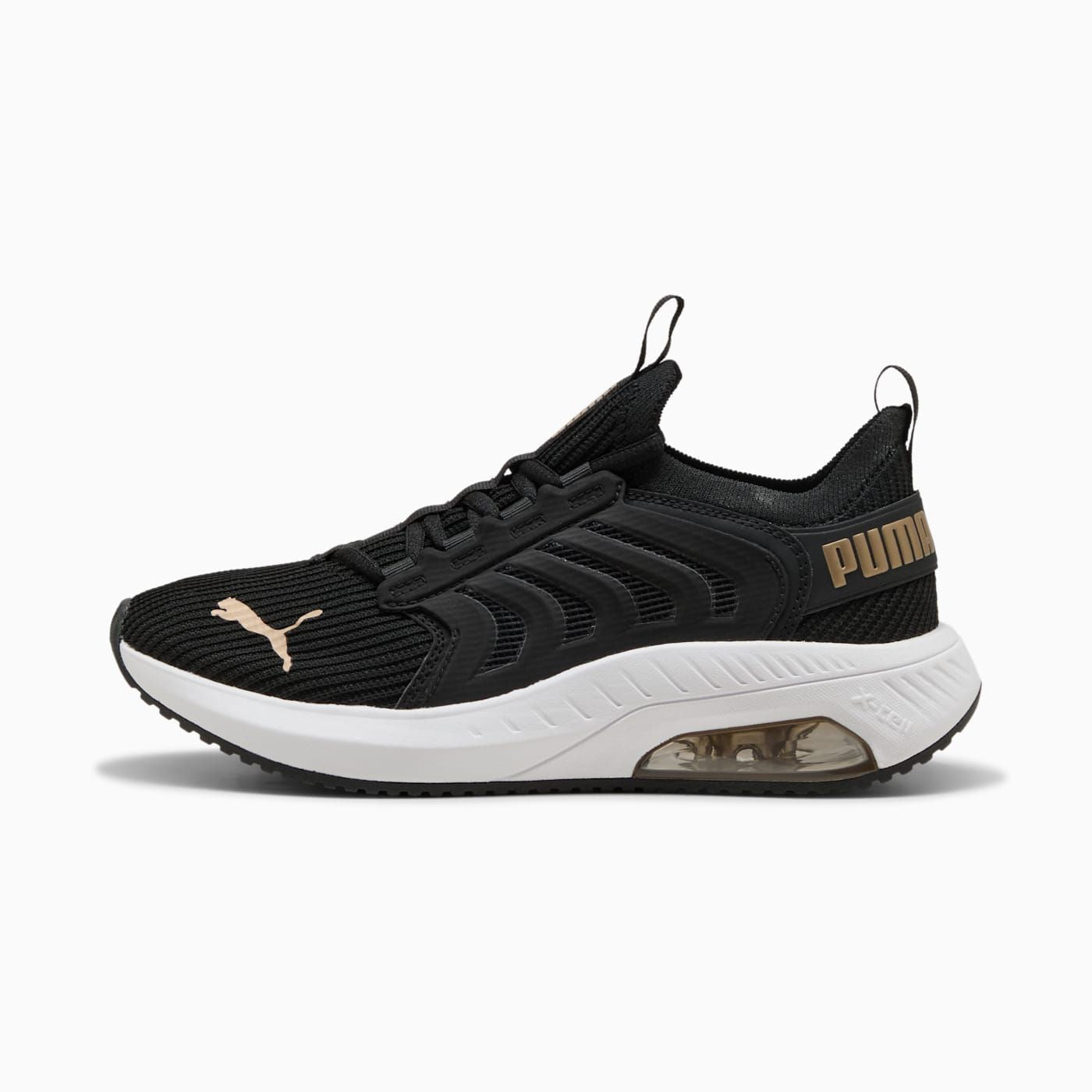 Ayro Street Women's Shoes - PUMA Black-PUMA Gold-PUMA Wh - Side Profile - Lateral