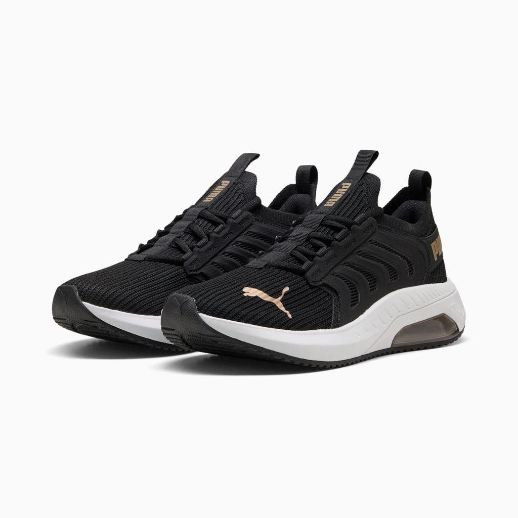 Ayro Street Women's Shoes - PUMA Black-PUMA Gold-PUMA Wh - Clean Studio Shot